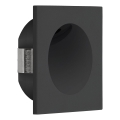 Eglo - Iluminación de la escalera LED LED/2W/230V 3000K negro
