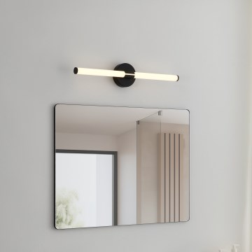 Eglo - Iluminación LED para espejo de baño LED/11W/230V 3000/4000/6500K 60 cm IP44 negra