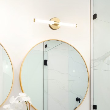 Eglo - Iluminación LED para espejo de baño LED/7,5W/230V 3000/4000/6500K 45 cm IP44 dorado