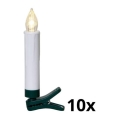 Eglo - Juego de 10 luces LED para árbol de Navidad LED/0,06W/1xAAA
