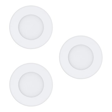 Eglo - Juego de 3 downlights empotrados LED FUEVA-RW LED/2,8W/230V 2700-4000K Ø 8,5 cm