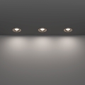 Eglo - Juego de 3 empotrables LED para baño LED/4,9W/230V 2700/4000/6500K Ø 8,8 cm IP65 cromo mate