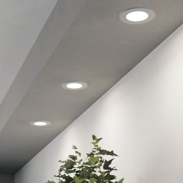 Eglo - Juego de 3 focos empotrables LED/3,7W/230V 2700/4000/6500K diám. 8,8 cm blanco