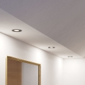 Eglo - Juego de 3 focos empotrables LED para baño 1xGU10/4,5W/230V IP44 negro