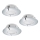 Eglo - Juego de 3 focos empotrables LED PINEDA LED/6W/230V