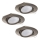 Eglo - Juego de 3 focos empotrables LED TEDO 1xGU10-LED/5W/230V