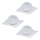 Eglo - Juego de 3 luminarias empotrables de techo LED PINEDA LED/6W/230V