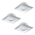 Eglo - Juego de 3 luminarias empotrables LED PINEDA LED/6W/230V