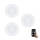 Eglo - Juego de 3 luminarias empotrables LED regulables FUEVA-Z LED/2,8W/230V IP44 Ø 8,5 cm