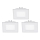 Eglo - Juego de 3 luminarias empotradas LED FUEVA 1 LED/2,7W/230V 8,5x8,5 cm
