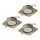 Eglo - Juego de 3 luminarias empotradas LED PENETO 1xGU10-LED/5W/230V