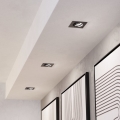 Eglo - Juego de 3 luminarias empotradas LED regulables LED/6,4W/230V 8,8x8,8 cm negro