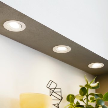 Eglo - Juego de 3 luminarias empotradas SARTIANO LED/5W/230V