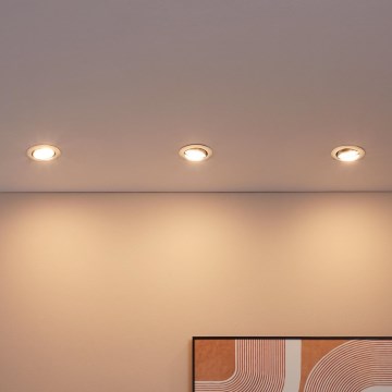 Eglo - Juego de 3 luminarias LED empotrables PENETO 1xGU10-LED/5W/230V