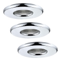 Eglo - Juego de 3 luminarias LED para baño IGOA LED/3,3W/230V IP44