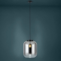 Eglo - Lámpara colgante 1xE27/40W/230V diá. 35 cm ahumado