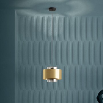 Eglo - Lámpara colgante 1xE27/40W/230V dorado