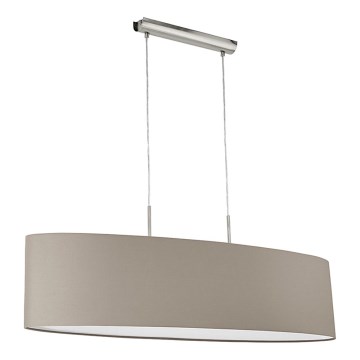 Eglo - Lámpara colgante 2xE27/60W/230V taupe