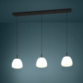 Eglo - Lámpara colgante 3xE27/40W/230V negro