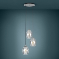 Eglo - Lámpara colgante 3xE27/60W/230V ahumado