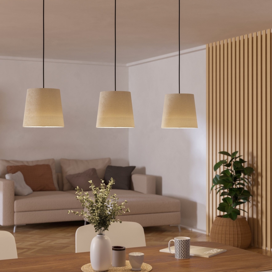 Eglo - Lámpara colgante 3xE27/60W/230V blanco