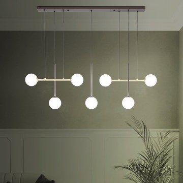 Eglo - Lámpara colgante 7xE14/40W/230V dorado/negro