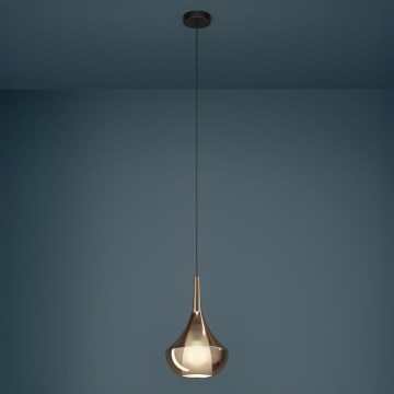 Eglo - Lámpara colgante con cable 1xE27/28W/230V cobre