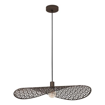 Eglo - Lámpara colgante con cable 1xE27/60W/230V Ø 80 cm, color bronce