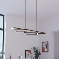 Eglo - Lámpara colgante LED regulable con cable 2xLED/13W/230V + LED/16W negro/beige