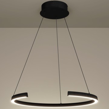 Eglo - Lámpara colgante LED regulable con cable LED/24,8W/230V 2200-6500K negra + mando a distancia