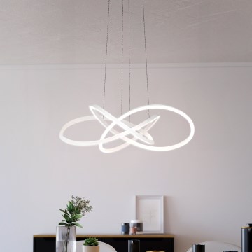 Eglo - Lámpara colgante LED regulable con cable LED/48,7W/230V 2200-6500K blanco + mando a distancia