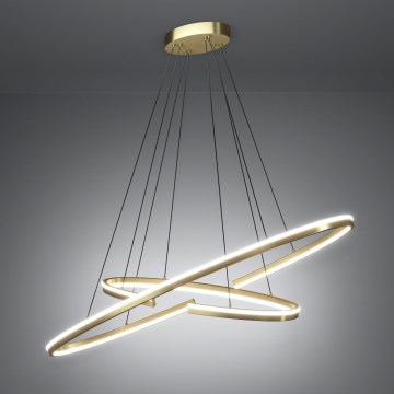 Eglo - Lámpara colgante LED regulable con cable LED/50W/230V 2200-6500K acabado dorado + mando a distancia
