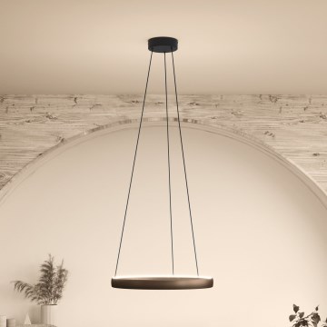 Eglo - Lámpara colgante LED regulable en cable con sensor de movimiento, 2xLED/19W/230V, 2200–6500K, Ø 55 cm, marrón