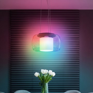 Eglo - Lámpara colgante LED RGB regulable con cable BRIAGLIA-C LED/24,8W/230V