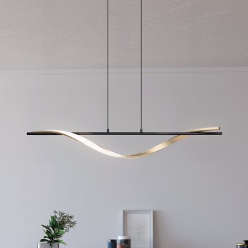 Eglo - Lámpara colgante LED suspendida por cable LED/20W/230V 2700/4000/6500K negro/dorado