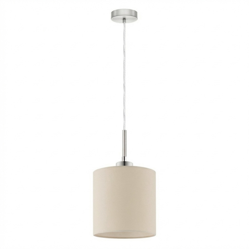Eglo - Lámpara colgante LED TUNJA con cable 1xE27/60W/230V color crema