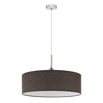 Eglo - Lámpara colgante LED TUNJA con cable 1xE27/60W/230V marrón