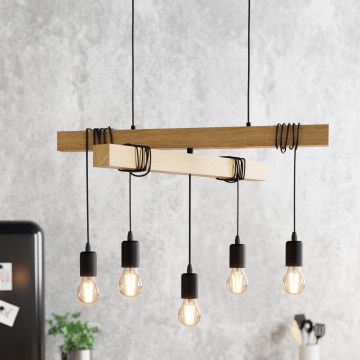 Eglo - Lámpara colgante TOWNSHEND 5xE27/60W/230V