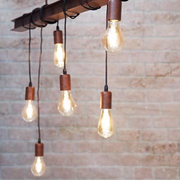 Eglo - Lámpara colgante TOWNSHEND 6xE27/60W/230V