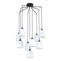 Eglo - Lámpara de araña de cable 9xE27/40W/230V blanco