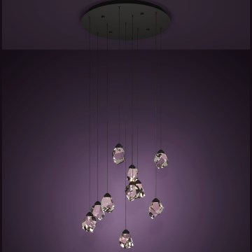 Eglo - Lámpara de araña LED regulable 10xLED/3W/230V 3000K negro/transparente