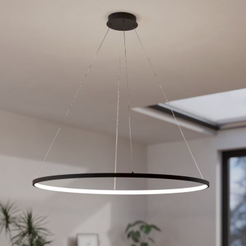 Eglo - Lámpara de araña LED regulable LED/40W/230V 2700-6500K negro + control remoto