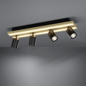 Eglo - Lámpara de focos LED 4xLED/2,2W/230V + 2xLED/1,2W + 2xLED/2W beige/negro