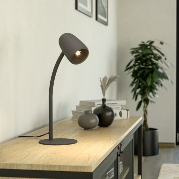 Eglo - Lámpara de mesa 1xE14/18W/230V negra