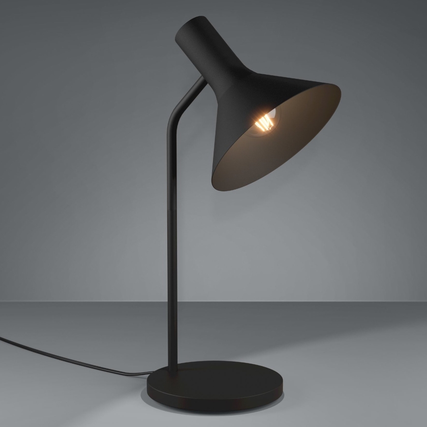 Eglo - Lámpara de mesa 1xE27/28W/230V negro