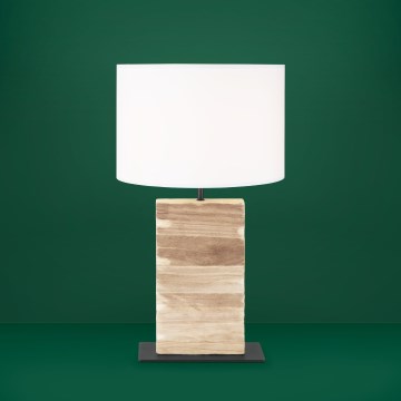 Eglo - Lámpara de mesa 1xE27/40W/230V 62,5 cm marrón