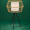 Eglo - Lámpara de mesa 1xE27/40W/230V bambú