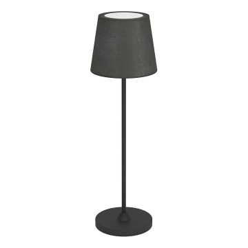 Eglo - Lámpara de mesa LED recargable táctil y regulable LED/3,8W/5V 2400/3000/4000K 2000 mAh negra