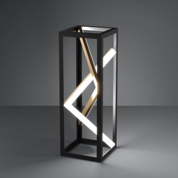 Eglo - Lámpara de mesa LED regulable LED/21W/230V 2700-6500K negro/dorado + control remoto