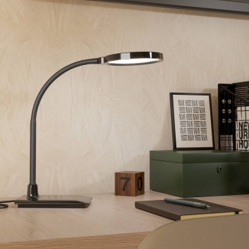 Eglo - Lámpara de mesa LED regulable y flexible LED/5,5W/230V 2700/4000/6500K negra